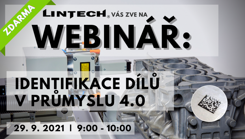 Identifikace dílů v průmyslu - laserová technologie Laserové značení a gravírování kódů