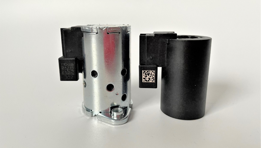 Laserový popis plastů Datamatrix kod - laserový popis